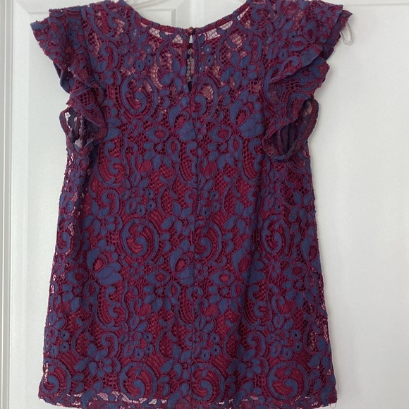 Greyish blue & grape colored top - Picture 4 of 11